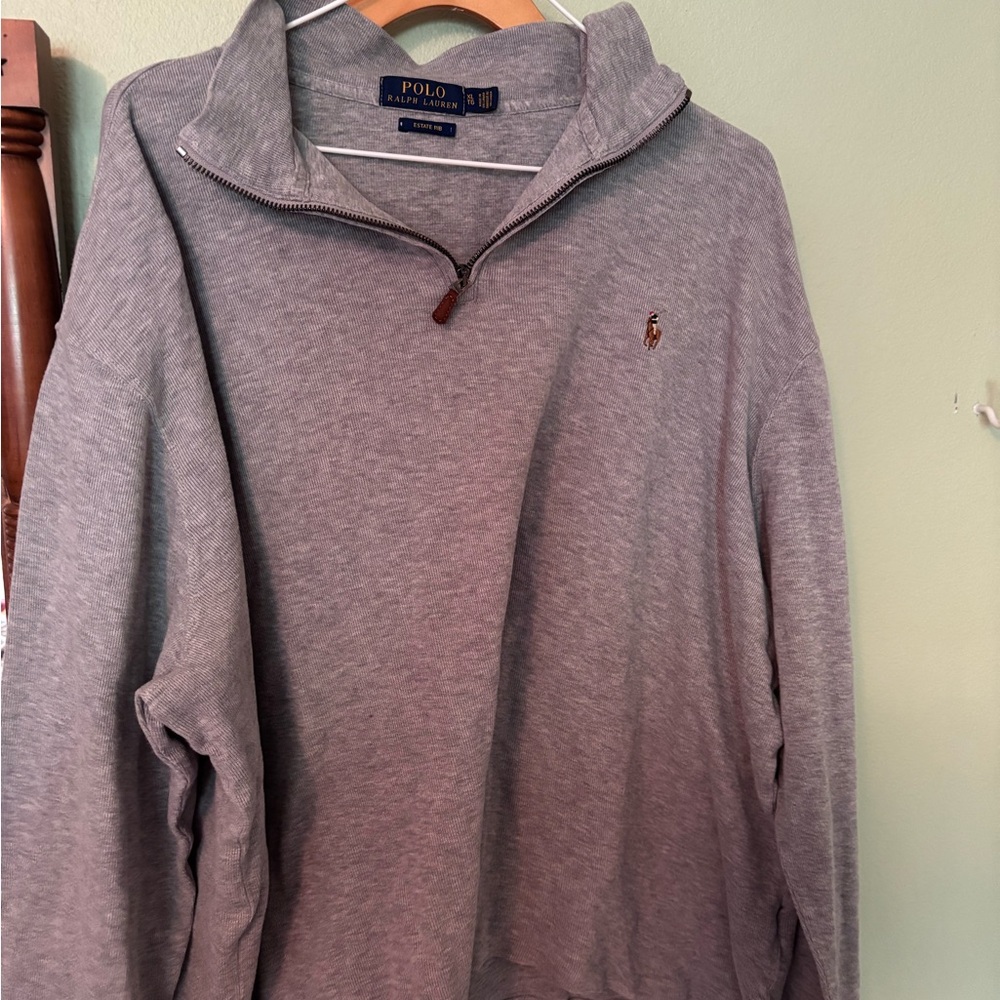 Polo by Ralph Lauren Gray Zip Up Sweater